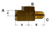 Towed Trailer Brake Tee Inverted Flare Diagram